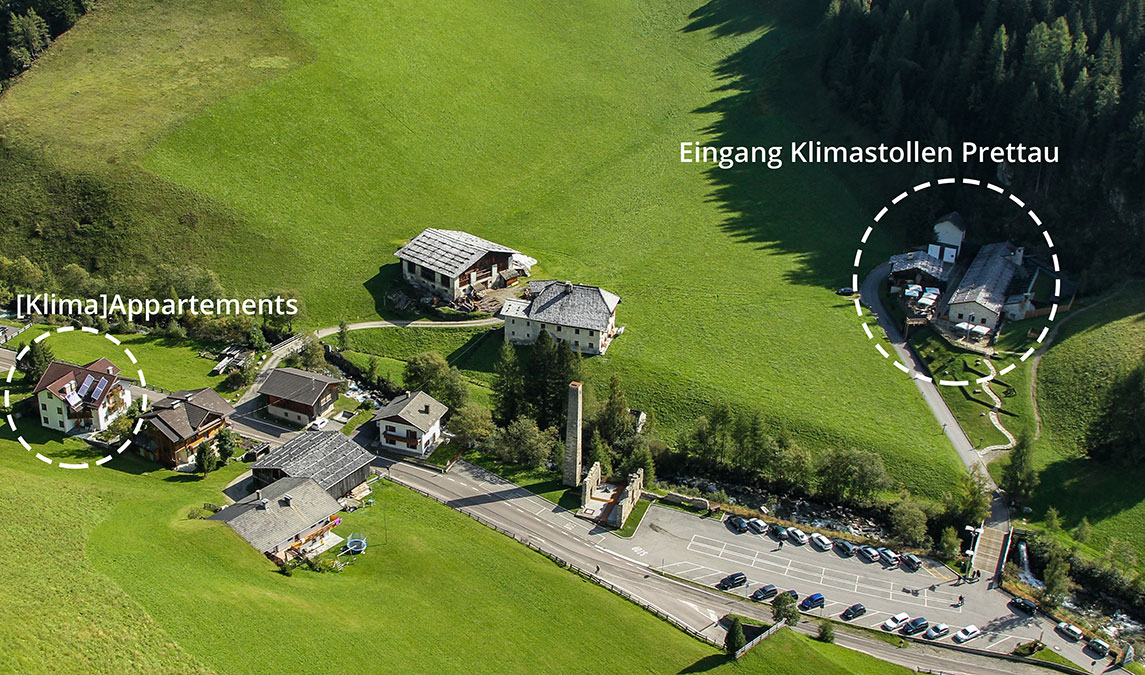 Klima-Appartements Klimastollen Prettau / Südtirol
